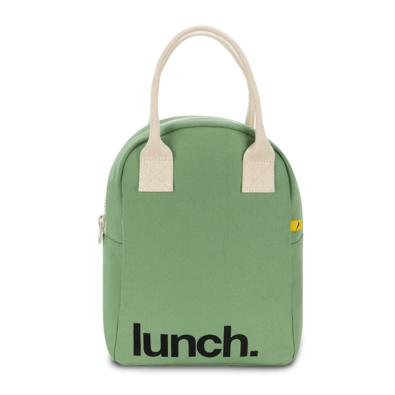 Organic Cotton Zipper Lunch Bag Fluf