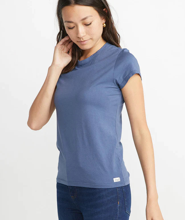 Custom Marine Layer Women's Signature Crew - EarthHero Corporate Gifting and Custom Swag