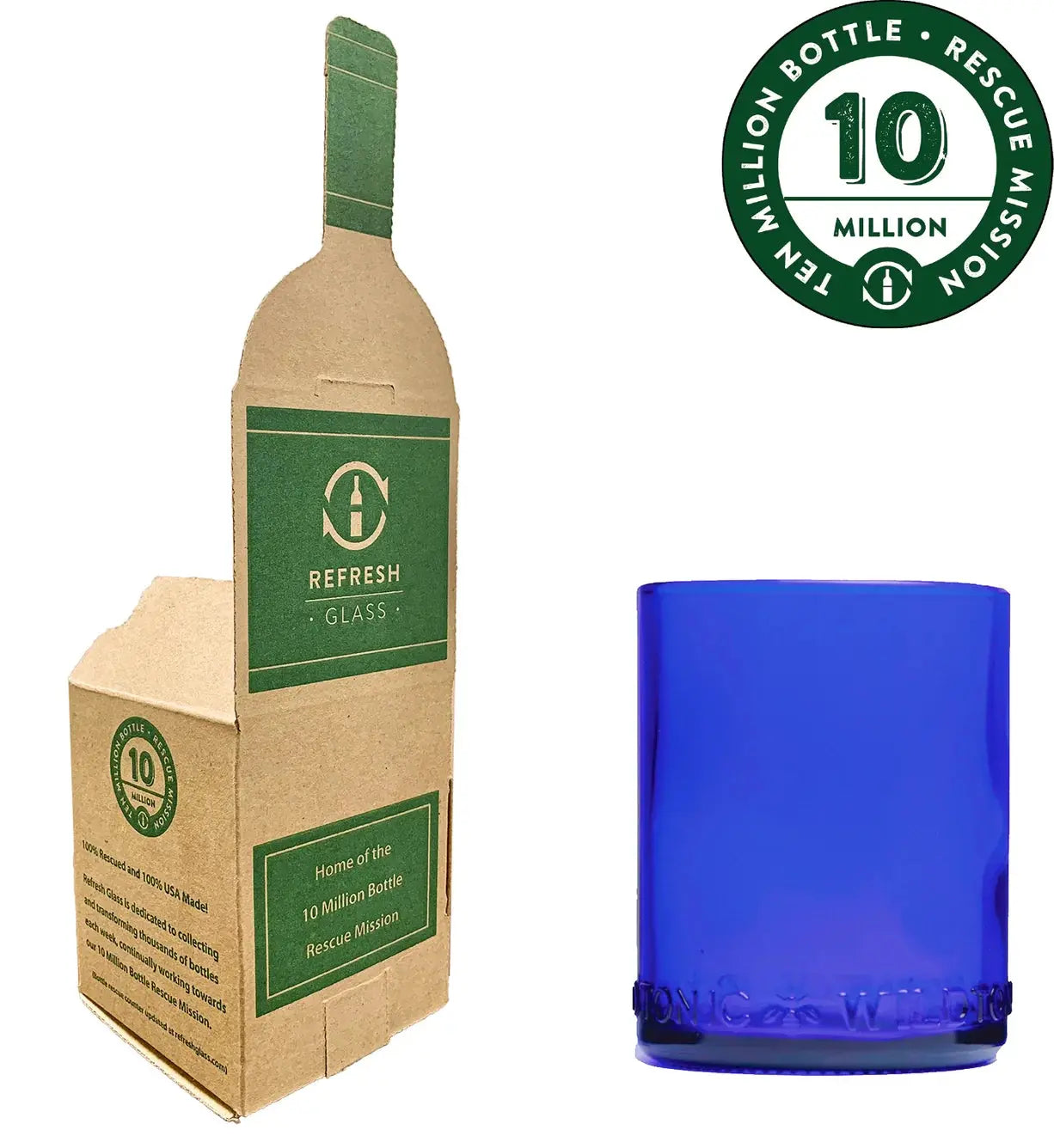 Recycled 12oz Lowball Glass - Single - EarthHero Corporate Gifting and Custom Swag