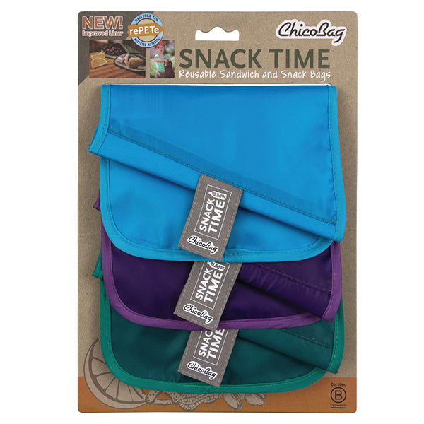 Snack Time rePETe - 3-Pack Set ChicoBag & To-Go Ware