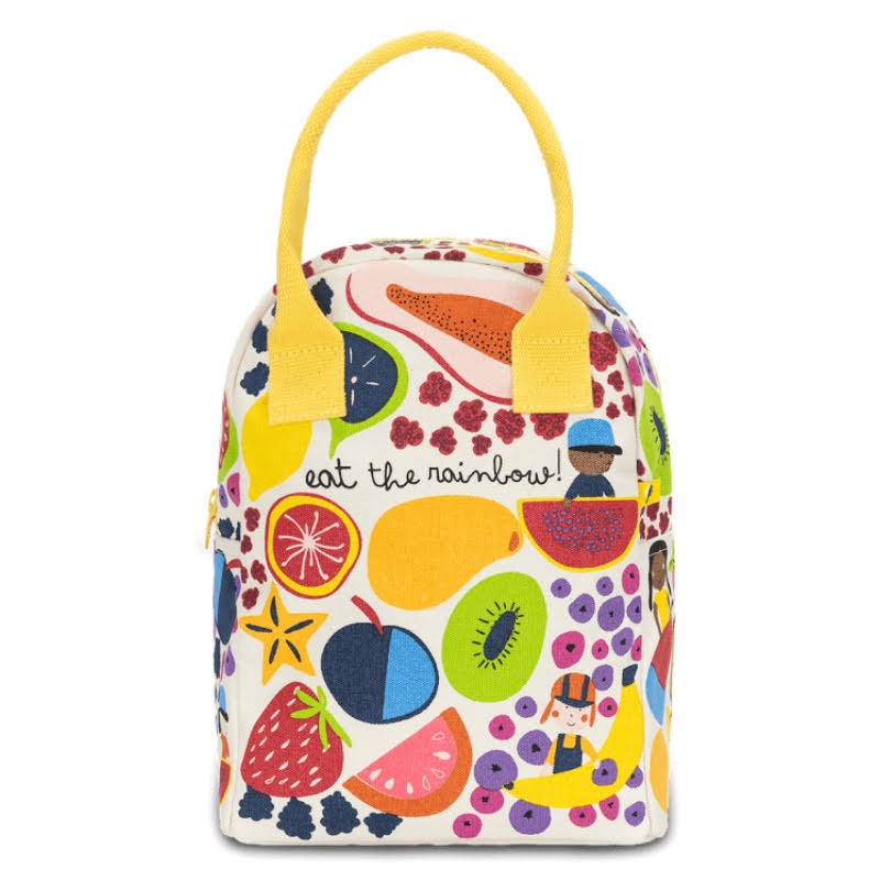 Organic Cotton Zipper Lunch Bag Fluf