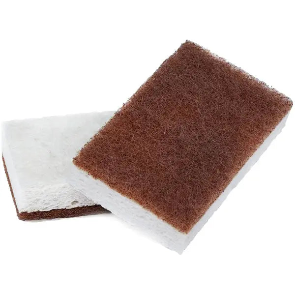 Walnut Scrubber Sponges (2pk) - EarthHero Corporate Gifting and Custom Swag