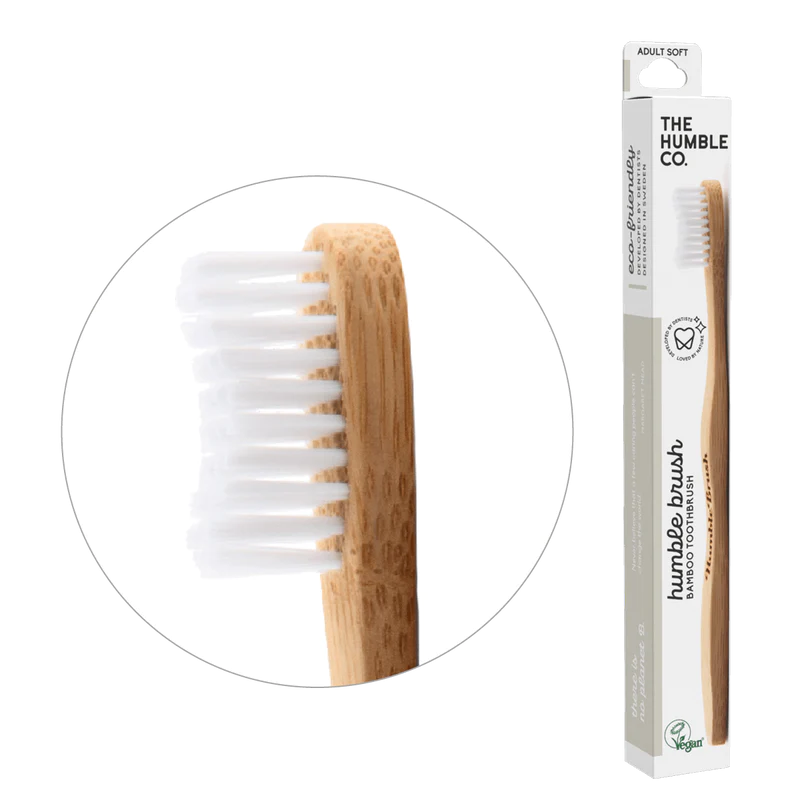 Soft Bamboo Toothbrush - White