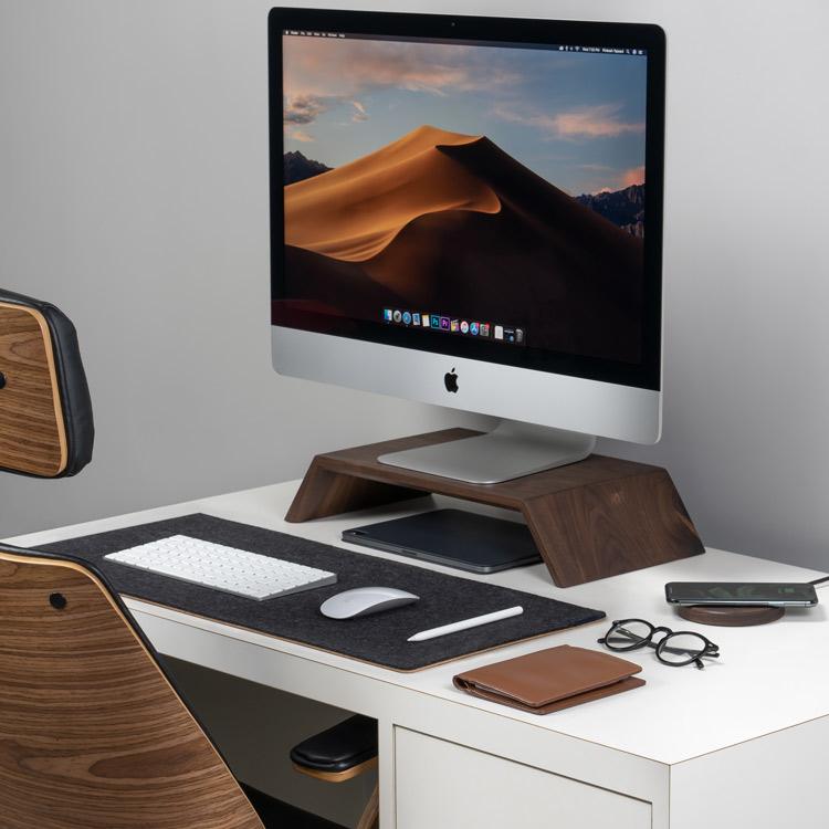 Felt & Cork Desk Mat Oakywood