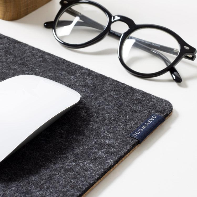 Felt & Cork Desk Mat Oakywood