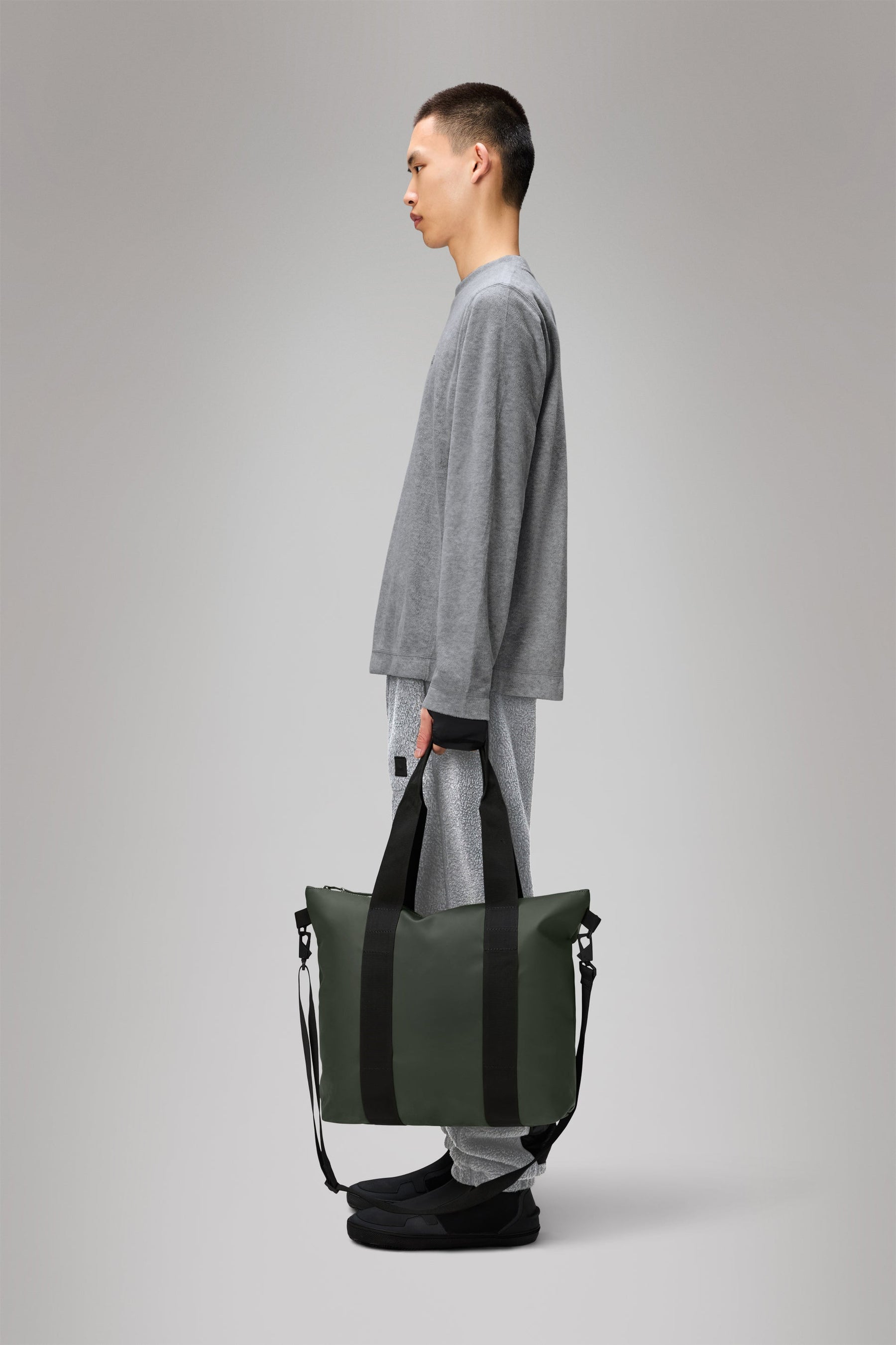 RAINS Tote Bag Mini Green 16L H36 x D13 x W40 cm Tote