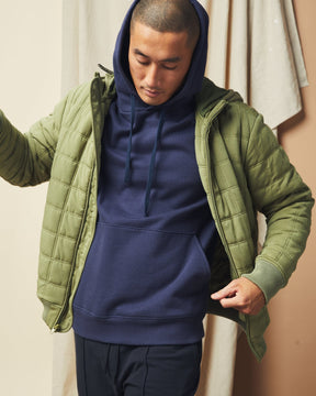 Men's Recycled Fleece Hoodie Richer Poorer