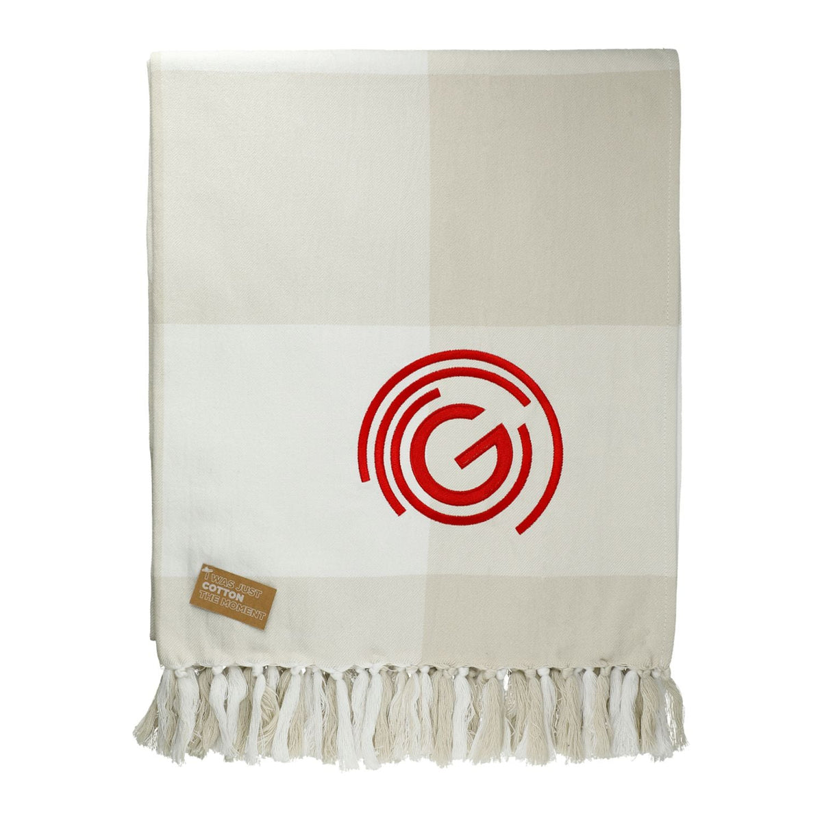 Organic Cotton Check Throw Blanket