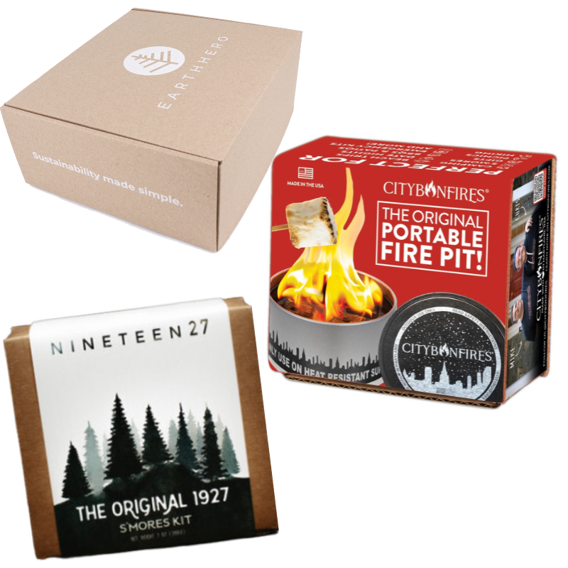 The S'mores Gift Box with Smores and Fire Pit