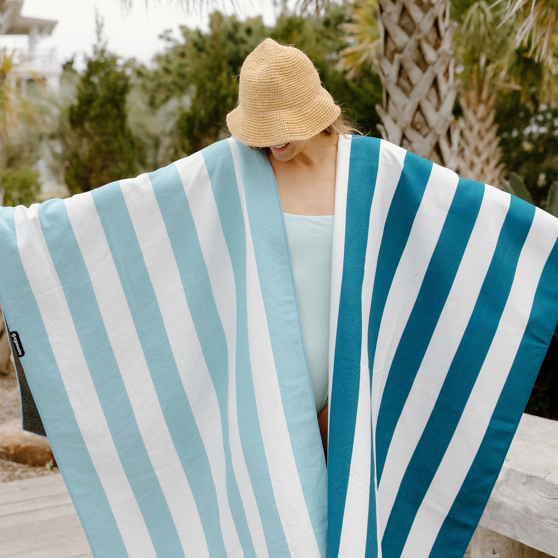 Original Towel: Cabana Stripe Sky Blue Nomadix