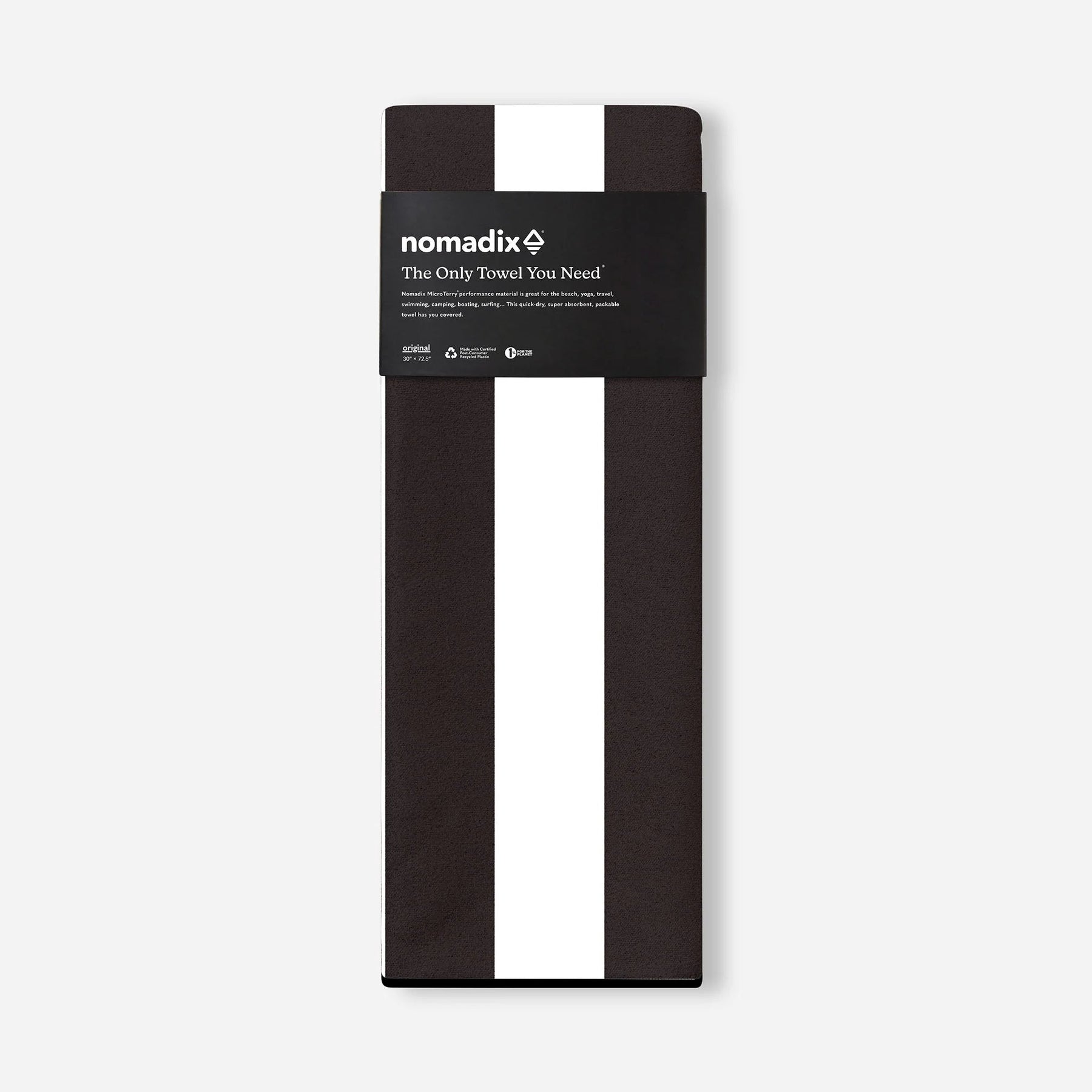 Original Towel: Cabana Stripe Black Nomadix