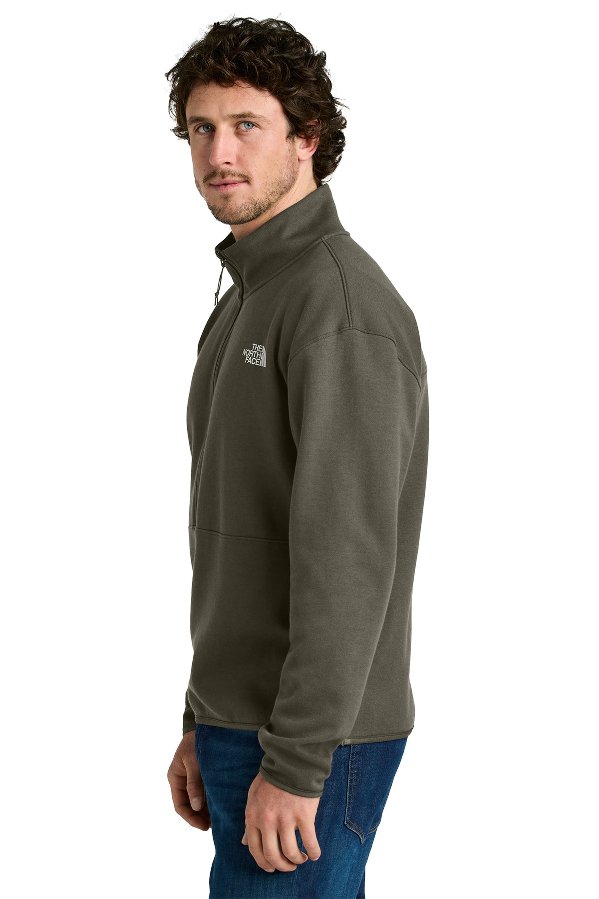 Custom North Face® Double-Knit 1/2-Zip Fleece
