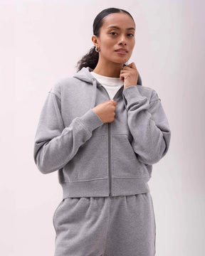 Women's Recycled Fleece Zip Hoodie Richer Poorer