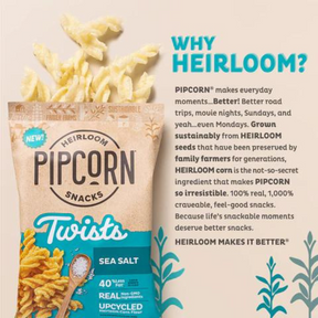 Heirloom Corn Twist Snacks
