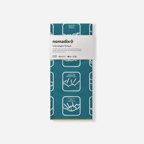 Ultralight Towel: Peaks of the World Teal Ocean Nomadix