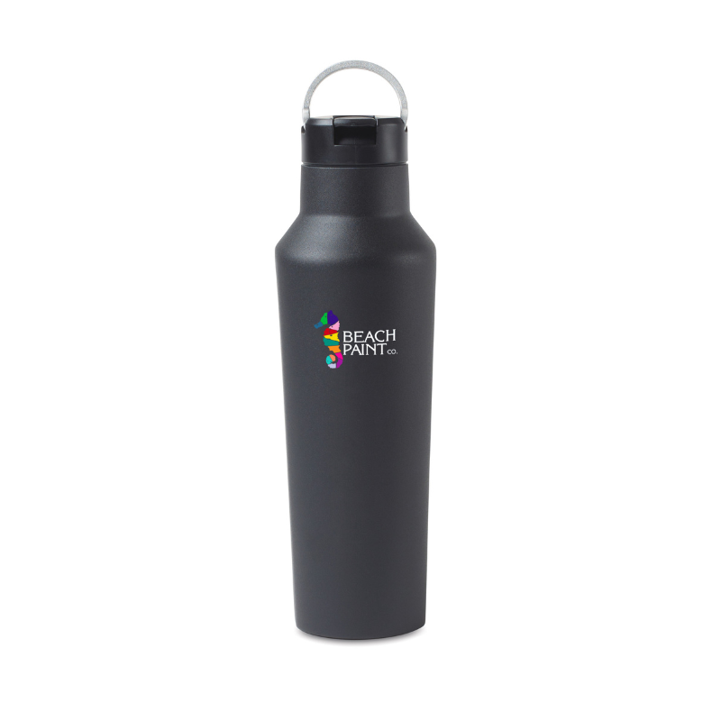 CORKCICLE Sports Canteen 20oz Black with Logo2