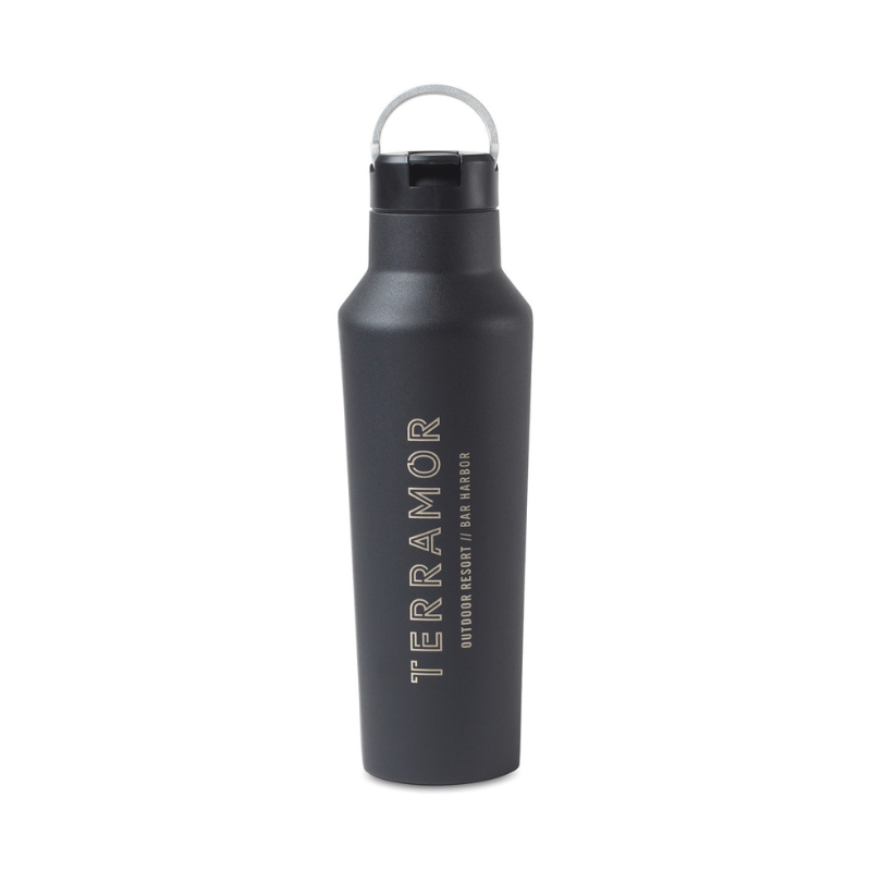 CORKCICLE Sports Canteen 20oz Black with Logo