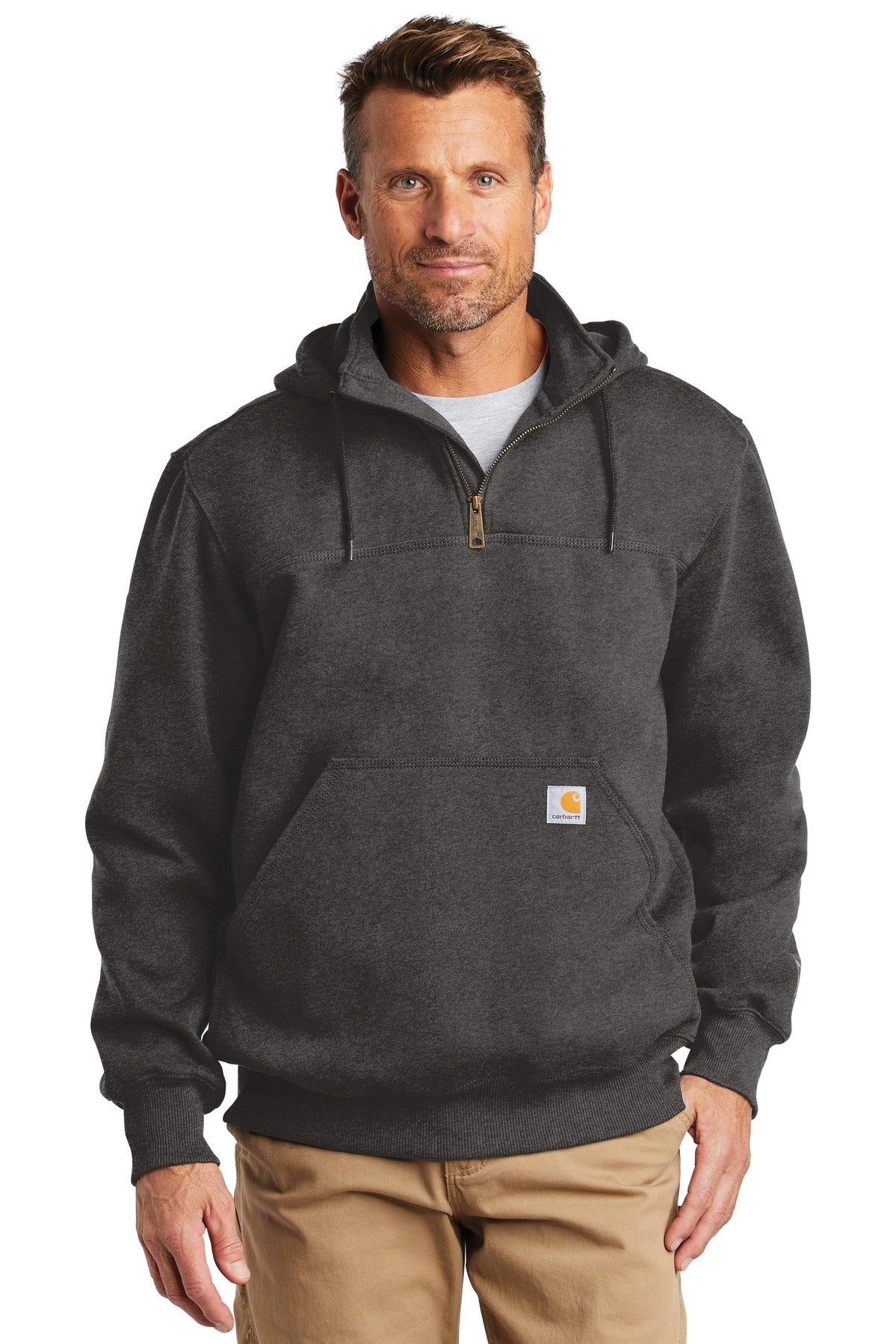 Carhartt ® Rain Defender ® Paxton Heavyweight Hooded Zip Mock Sweatshirt. CT100617 Carhartt