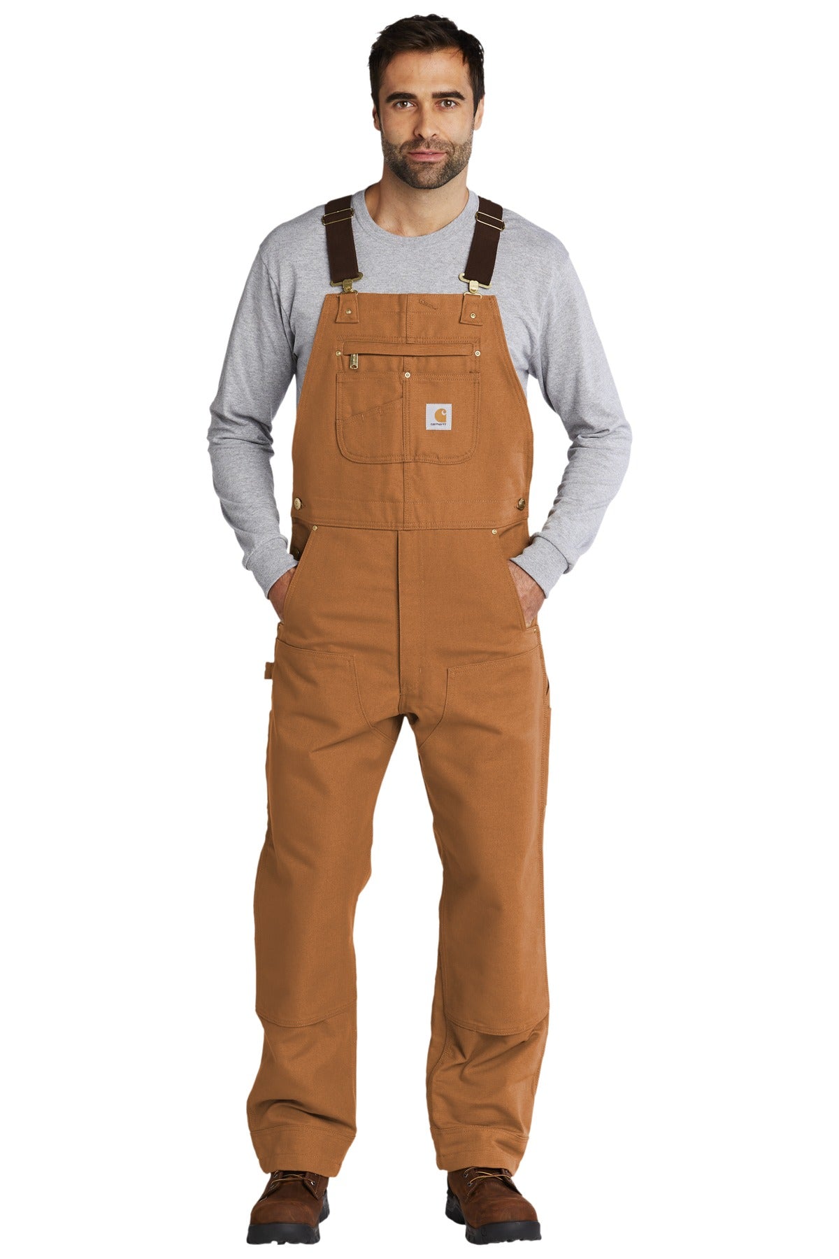 Carhartt® Duck Unlined Bib Overalls.
