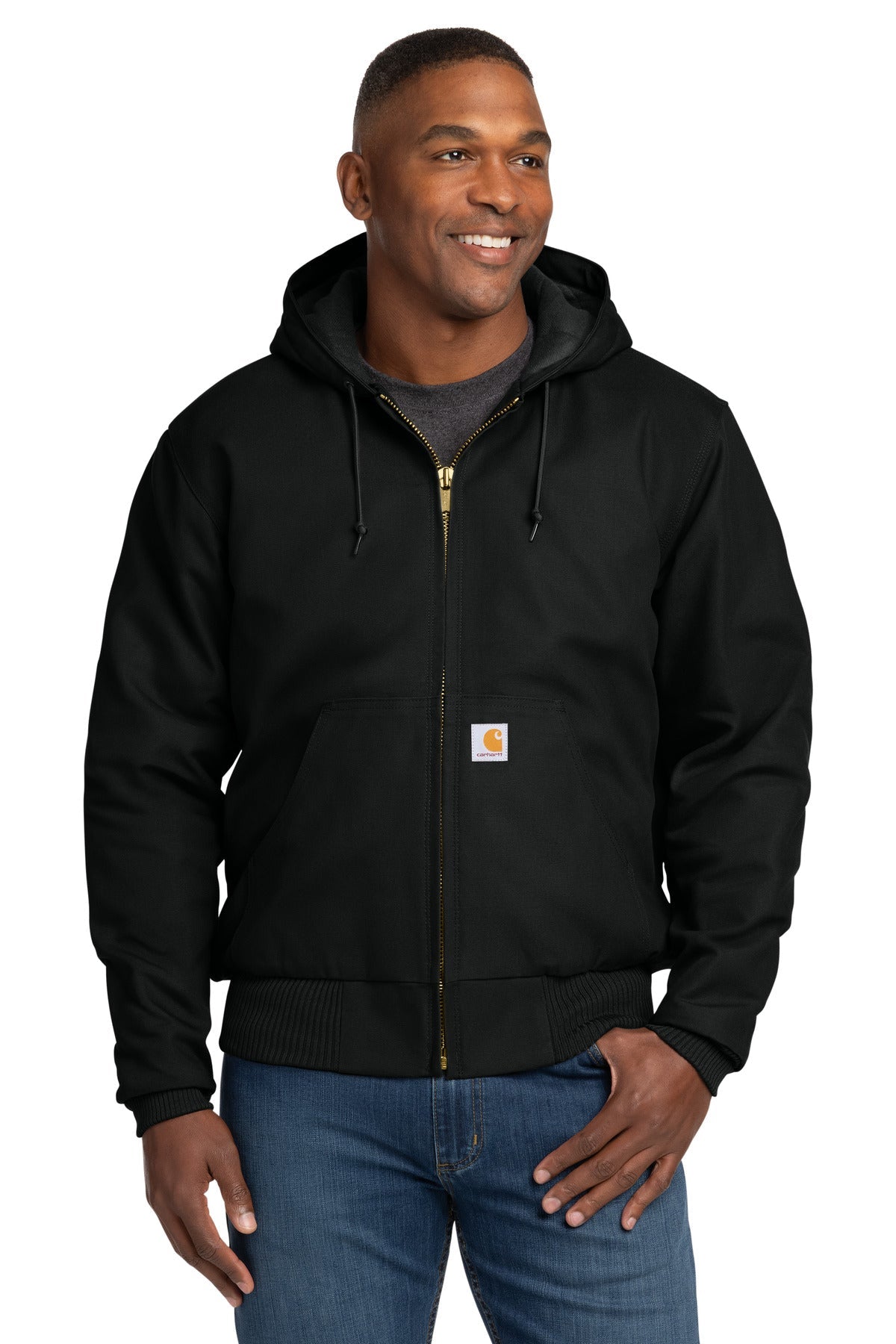 Carhartt ® Tall Quilted-Flannel-Lined Duck Active Jac.