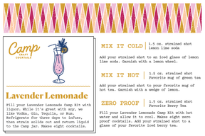Lavender Lemonade Cocktail Mix