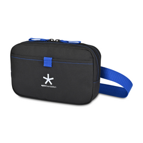 Custom Waist Pack Repeat Recycled Fanny Pack Blue with Logo Side View