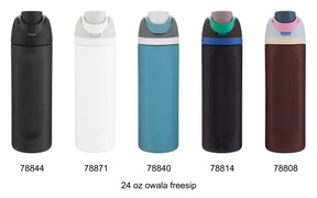 Custom Owala Freesip 24 Ounce Insulated Water Bottle - EarthHero Corporate Gifting and Custom Swag
