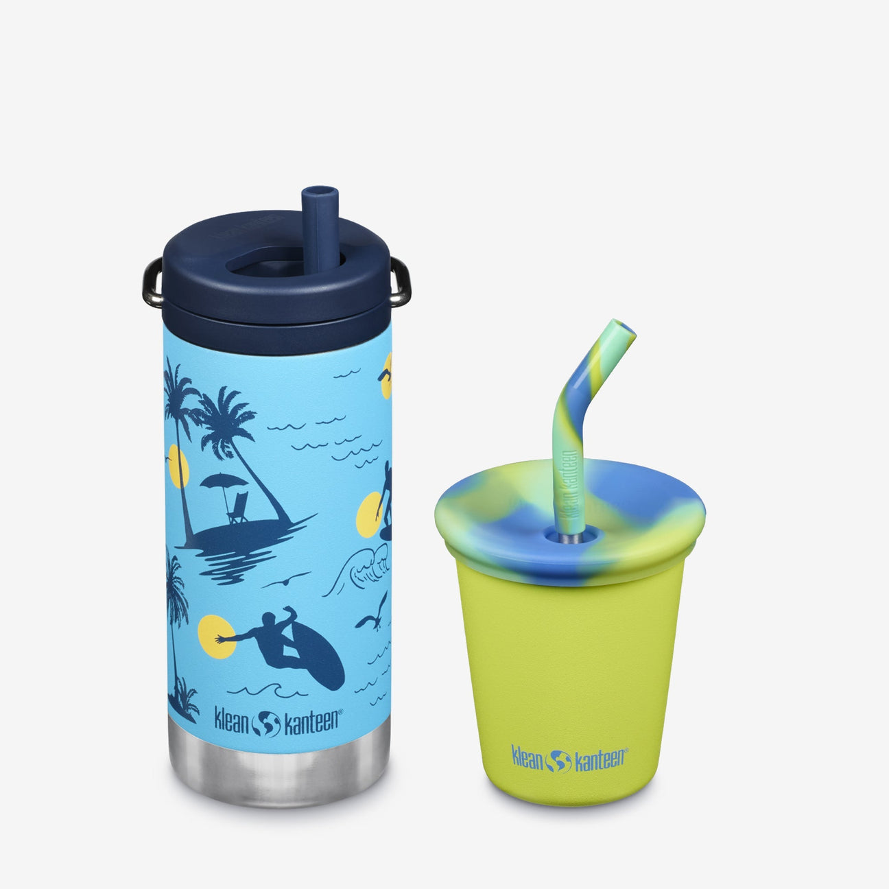 Klean Kanteen Cups and Mugs Kid's Sippy Cup and Wide Water Bottle Set