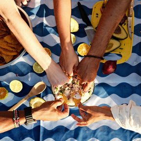 Festival Blanket: Slack Tide Coastal Blue Nomadix