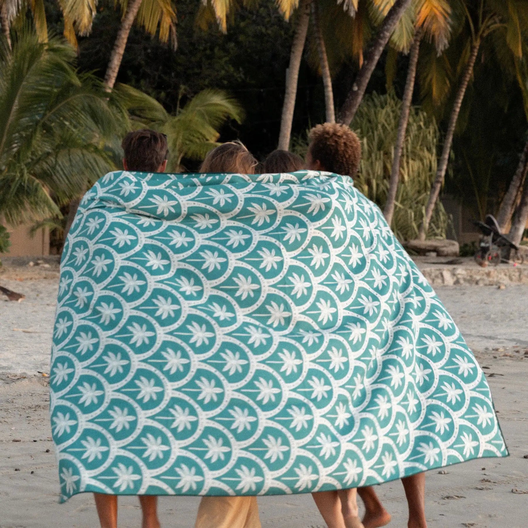 Blanket Towel: Palms Resort Teal Ocean Nomadix