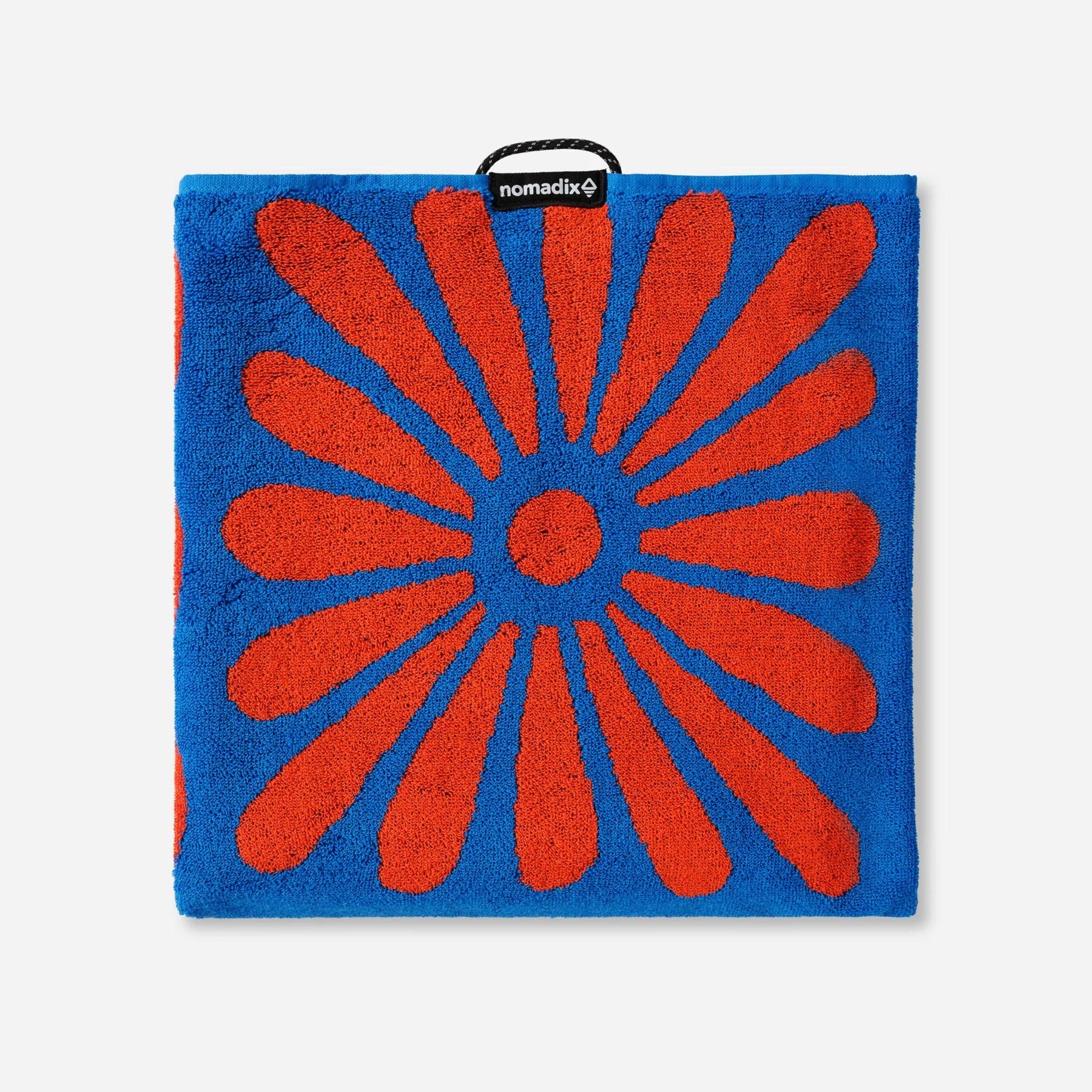 Organic Beach Towel: Big Flowers Stellar Orange Nomadix
