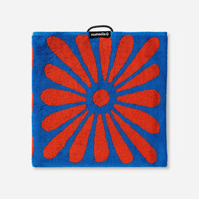 Organic Beach Towel: Big Flowers Stellar Orange Nomadix
