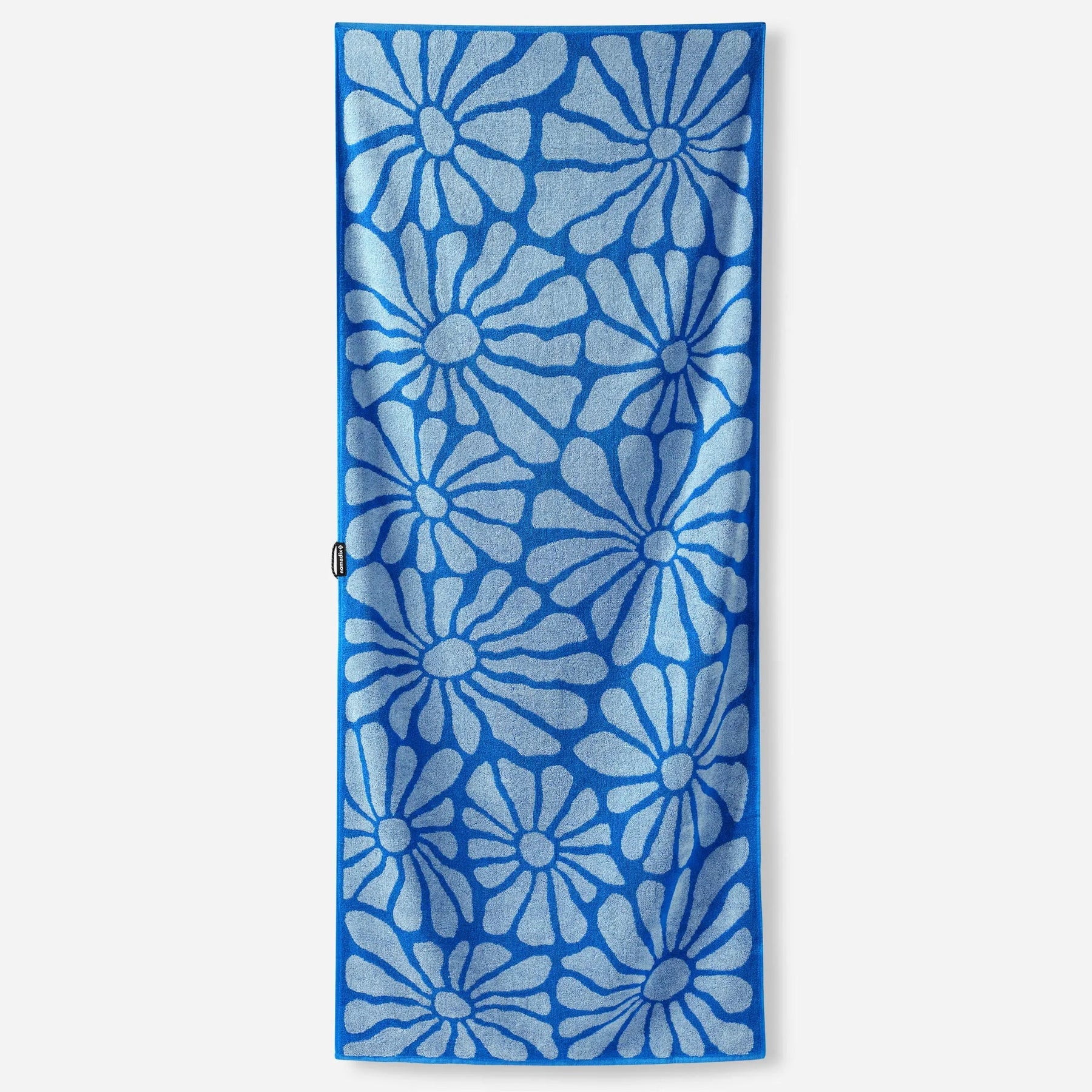 Organic Beach Towel: Lazy Daisy Stellar Coastal Blue Nomadix