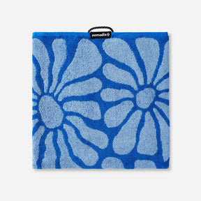 Organic Beach Towel: Lazy Daisy Stellar Coastal Blue Nomadix