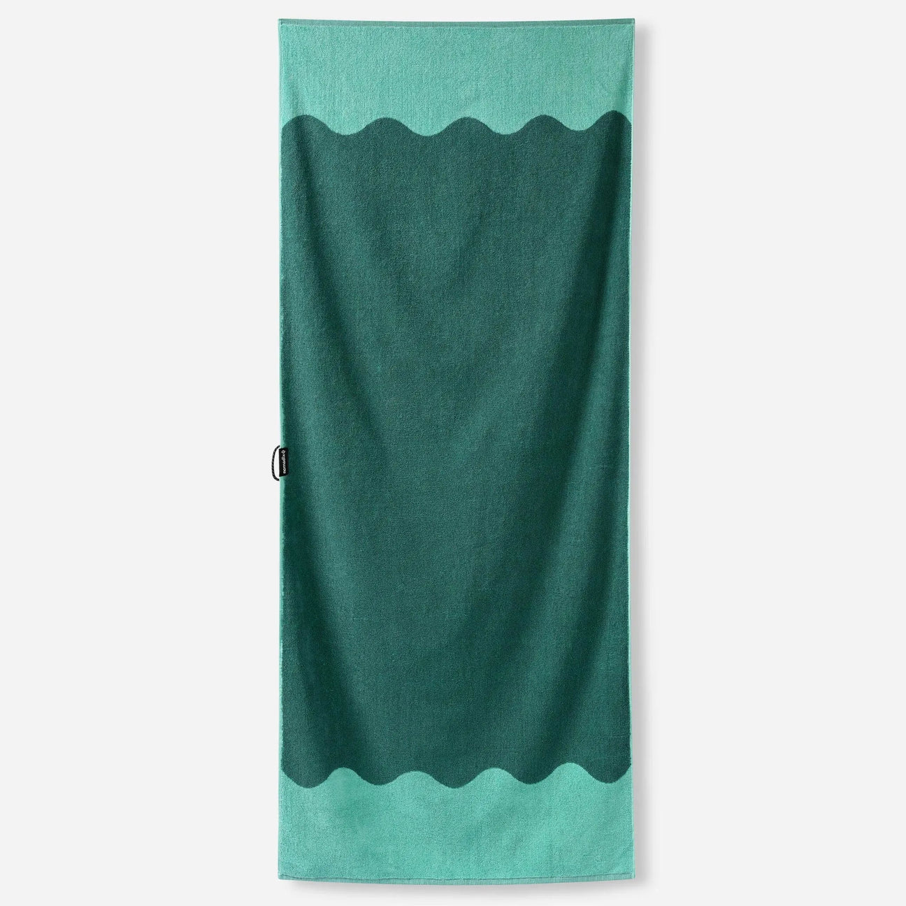 Organic Beach Towel: Lounge Teal Ocean