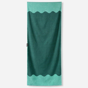 Organic Beach Towel: Lounge Teal Ocean Nomadix