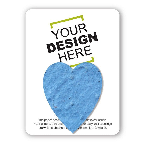 Custom Card with Seed Paper Shape