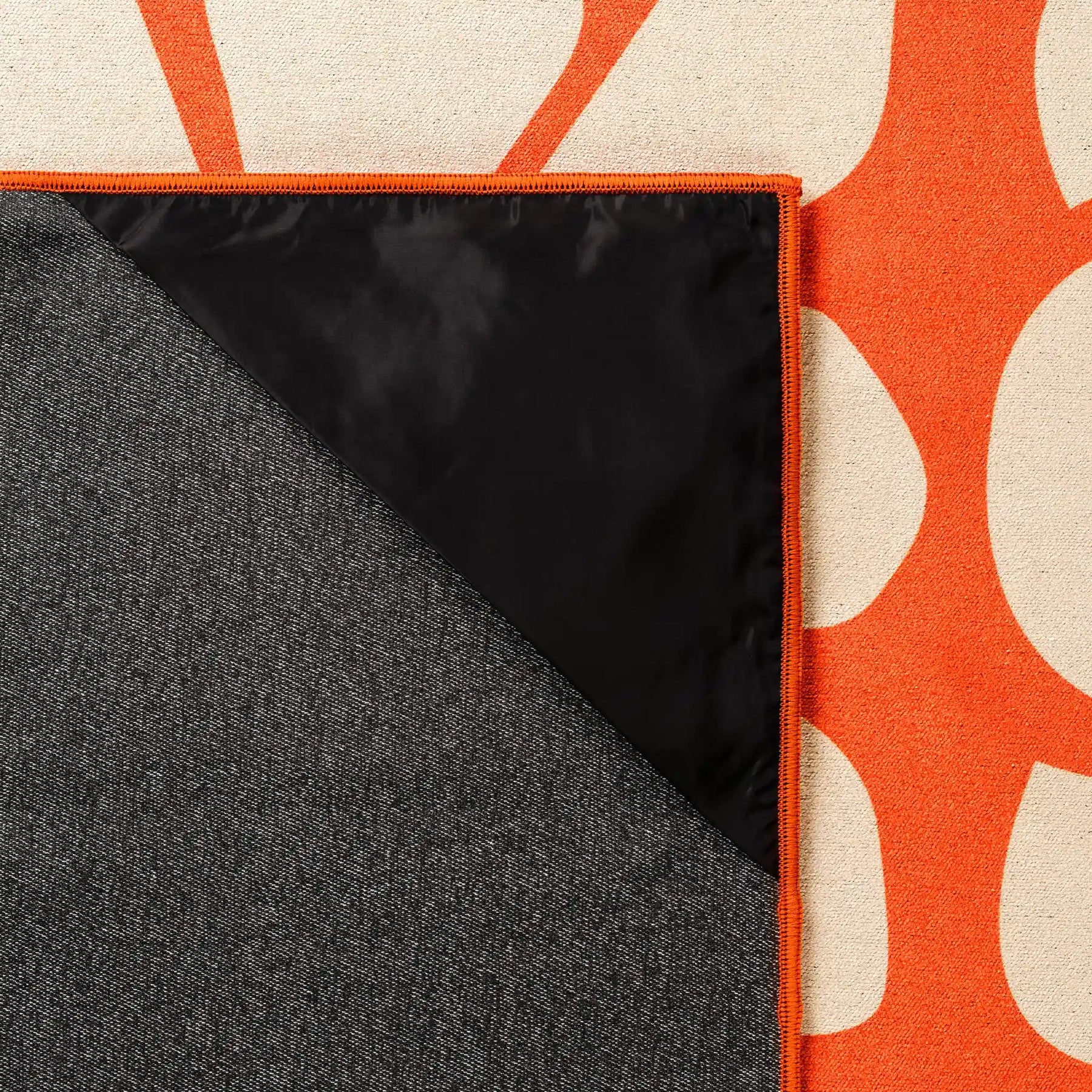 Blanket Towel: Big Flowers Expedition Orange Blanket Towel