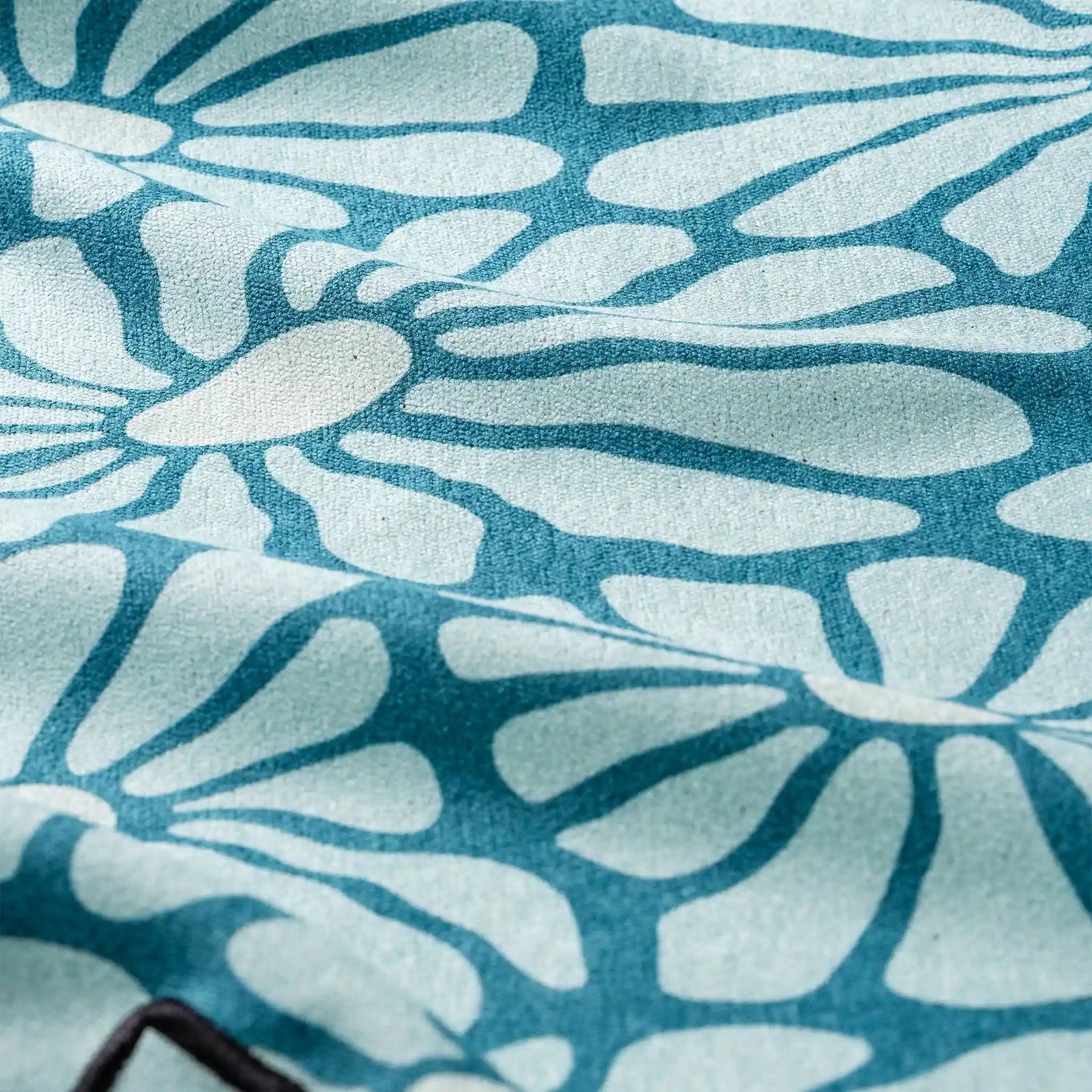 Hand Towel: Lazy Daisy Seafoam Green Nomadix