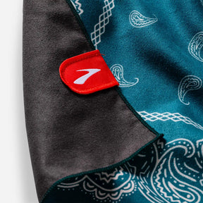 Bandana Towel: Paisley Teal Ocean (Nomadix x Brooks) Nomadix