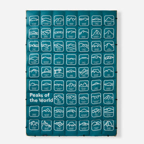 Graphene Puffer Blanket: Peaks of the World Teal Ocean Nomadix