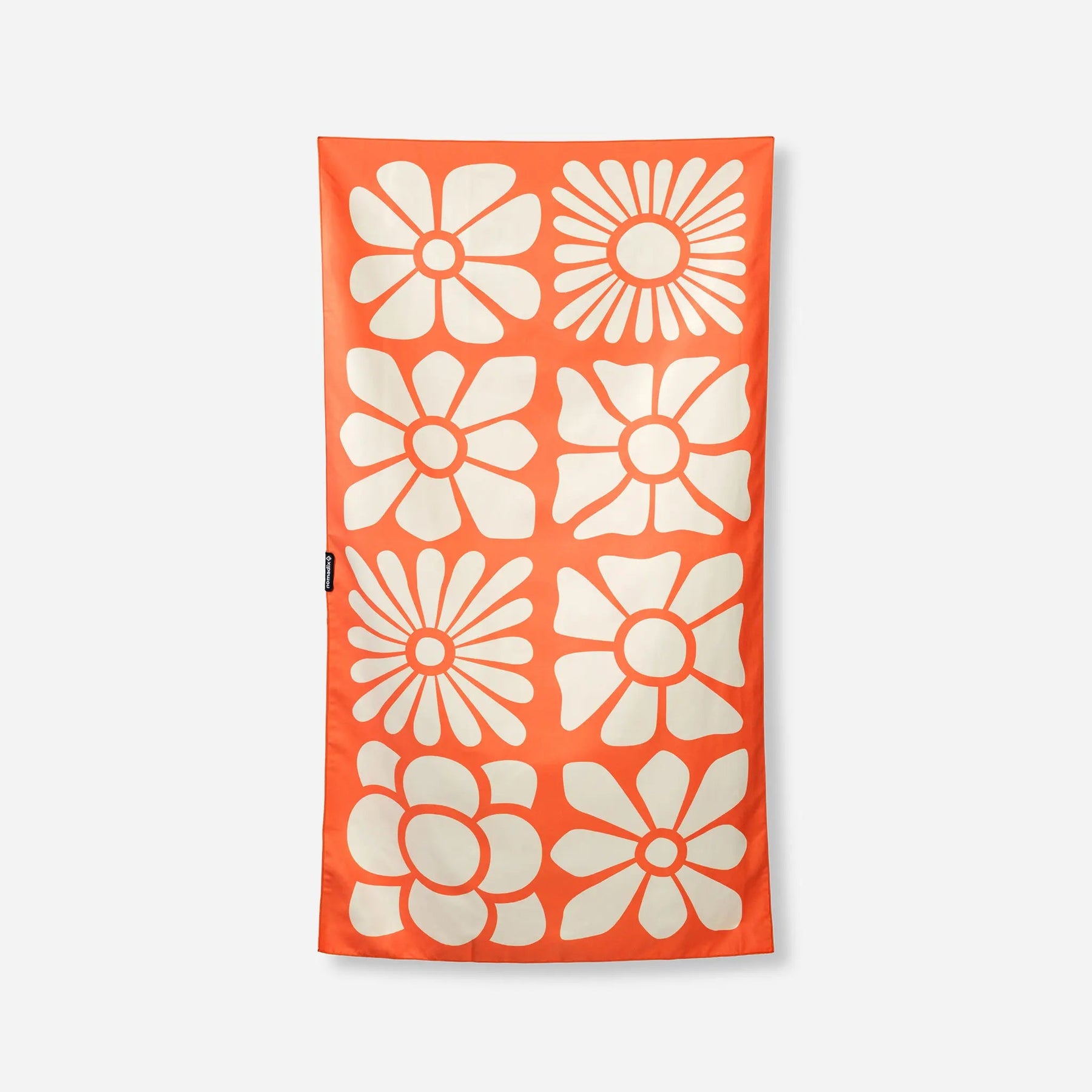 Ultralight Towel: Big Flowers Expedition Orange Nomadix
