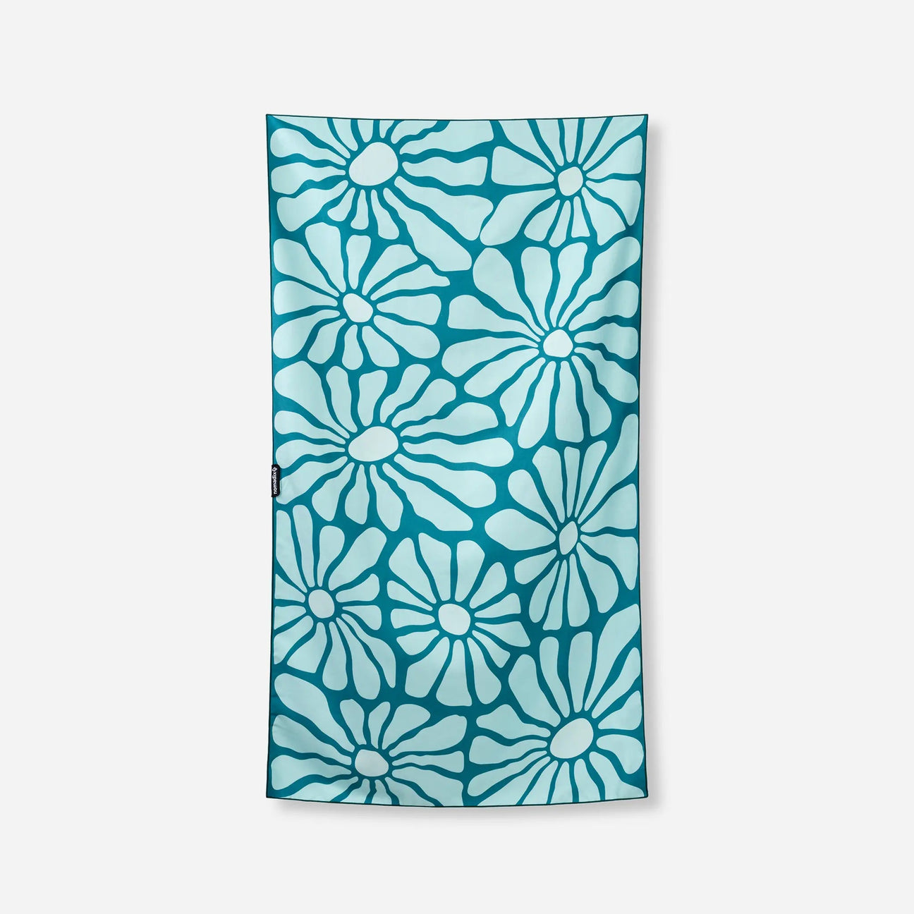 Ultralight Towel: Lazy Daisy Seafoam Green