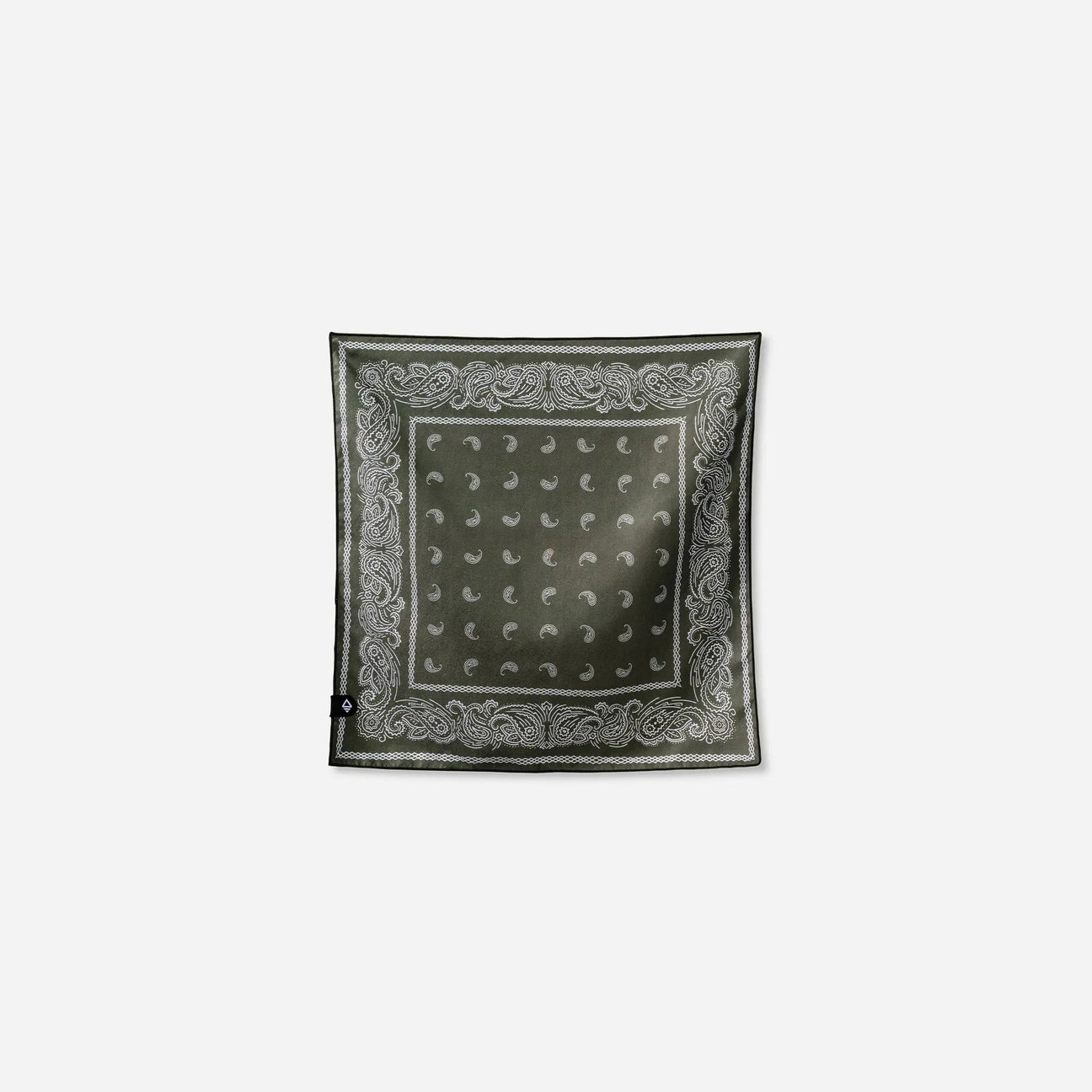 Bandana Towel: Paisley Forest Green