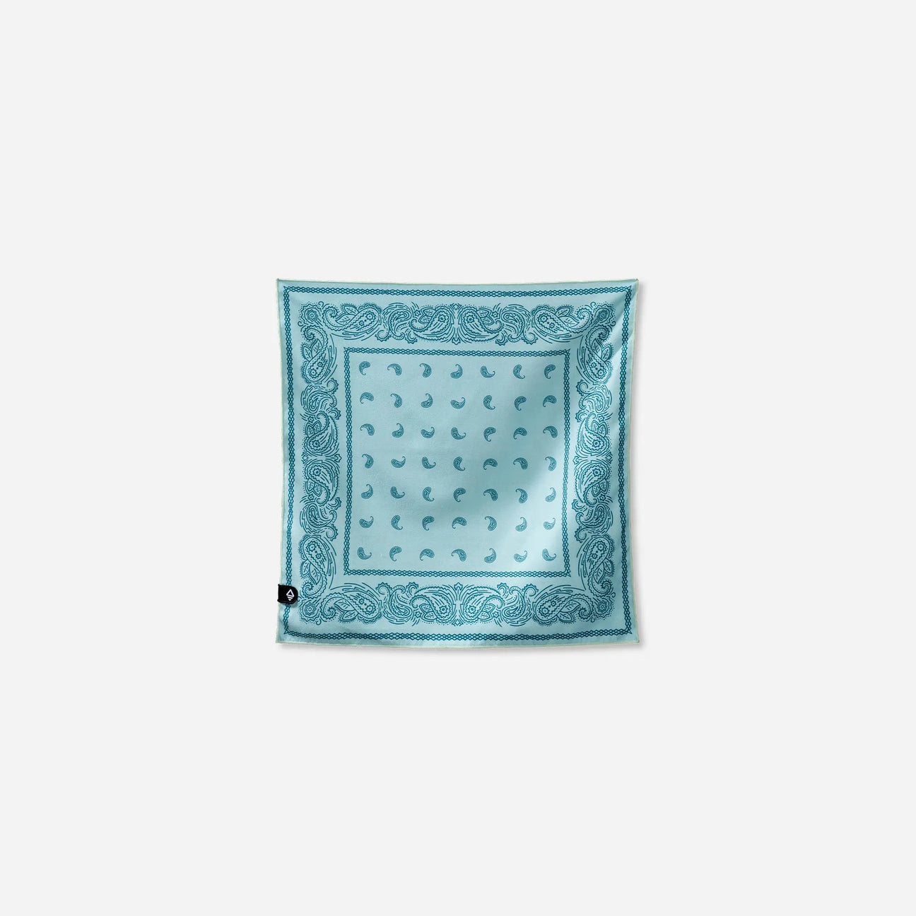 Bandana Towel: Paisley Seafoam Green