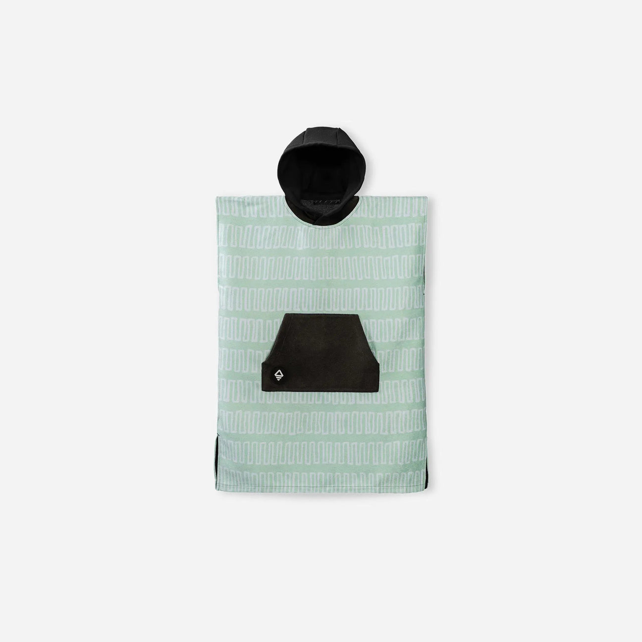 Kids Changing Poncho: Switchback Seafoam Green
