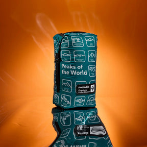Graphene Puffer Blanket: Peaks of the World Teal Ocean Nomadix
