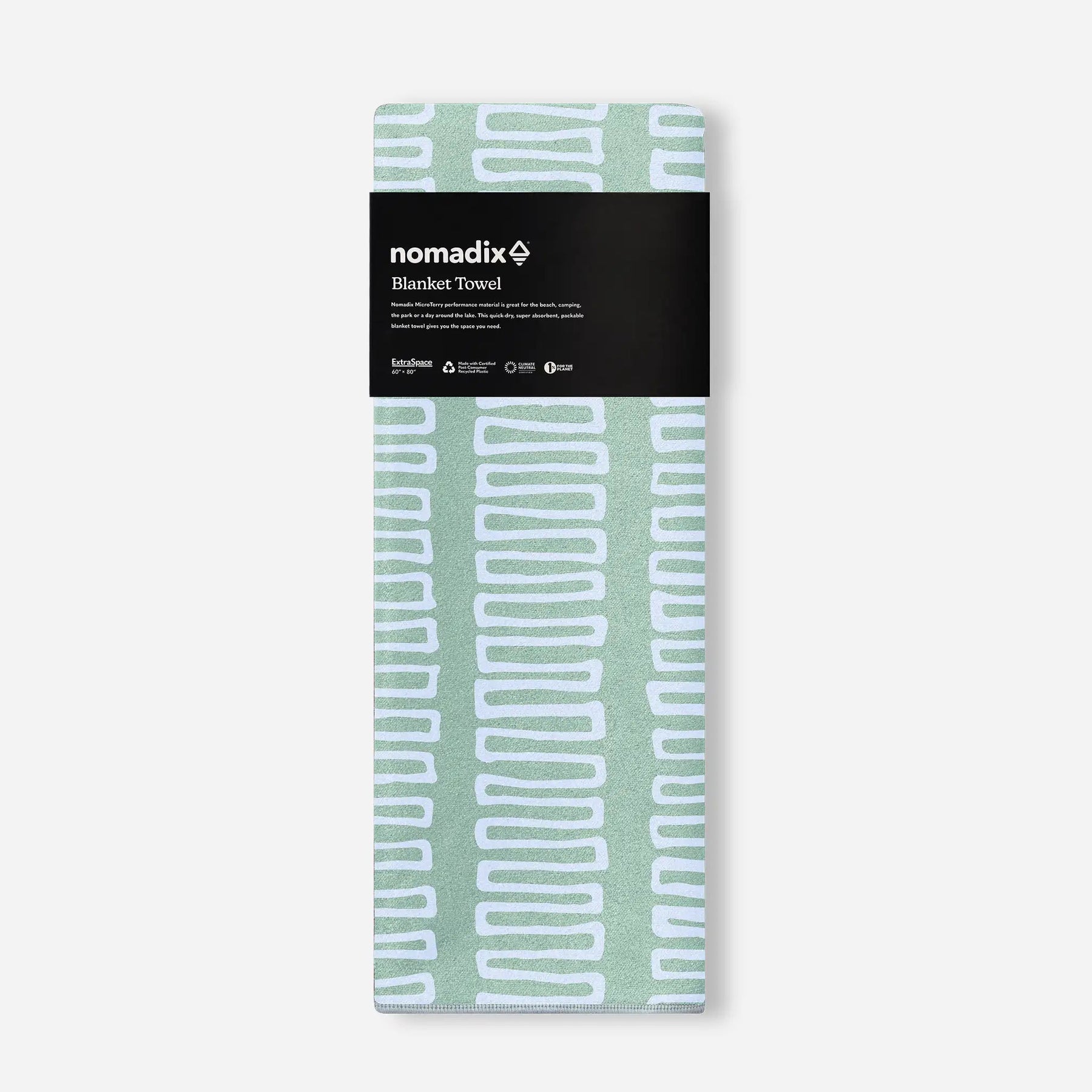 Blanket Towel: Switchback Seafoam Green Nomadix