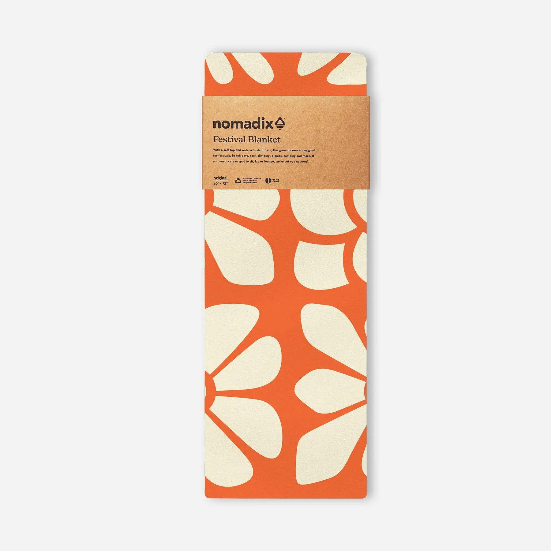 Festival Blanket: Big Flowers Expedition Orange Nomadix