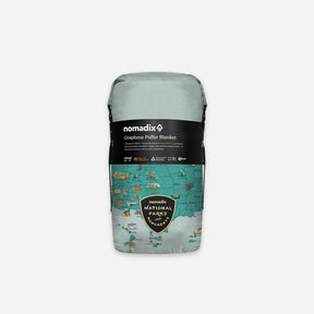 Graphene Puffer Blanket: National Parks and Monuments Map Nomadix